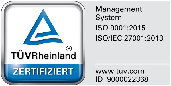  Our claim: Quality and IT security. Our basis: ISO 9001 and ISO/IEC 27001 certifications 